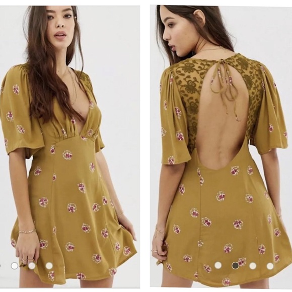 Free PeopleMocking Bird Mini DressBrown
